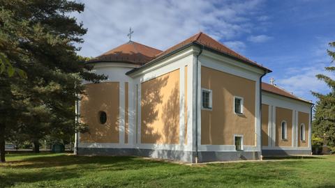 A helyreállított templom
